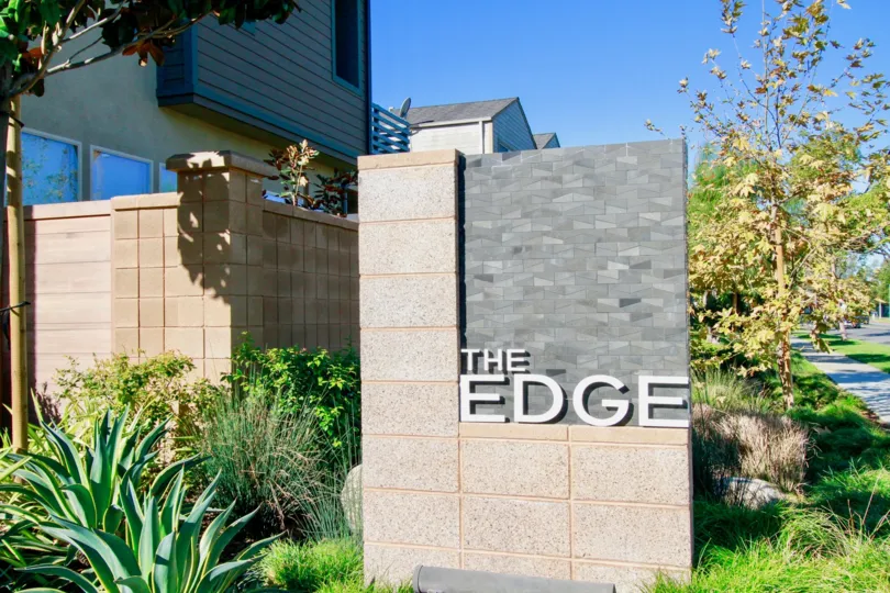 The Edge houses is very residential area with entrance name board and also with lots of trees and plants.