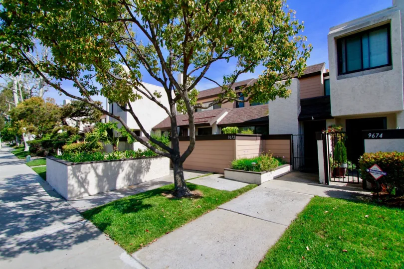 Close view of Beautiful Structures in Bowers Condominiums, Cypress, California