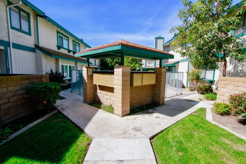 Mailbox space for those residing in Cambria Townhomes in Cypress, California