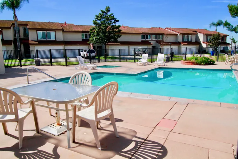 Colorful Neighborhoods and Buildings of Cypress Villas, Cypress, California
