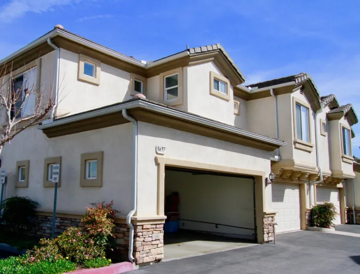 Garage space provided in the La Salle Glen community of Cypress, California