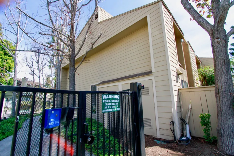 Twin Lakes cypress California vertical and lined shape building at a day time