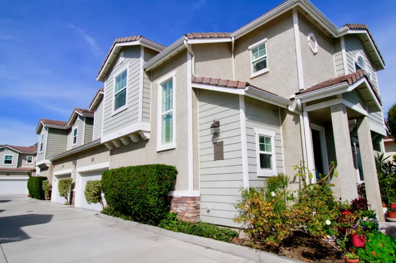 Willow Tree Estates Cypress California different roof shaped blocks attached together