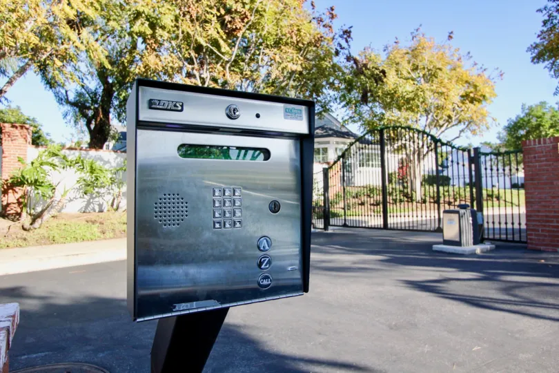 Inside the Gate of Cape Cove has Security Booth with call button