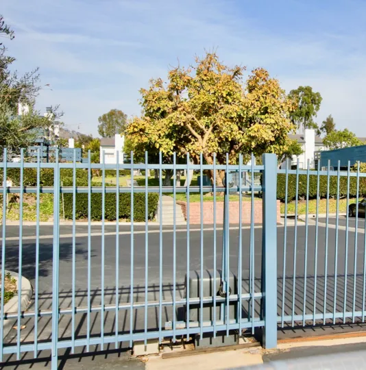 On a sunny day, Place with trees and bushes in Marbella Racquet club