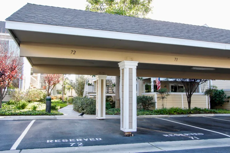 Side parking area view of Niguel Beach Terrace Community, Dana Point, CA