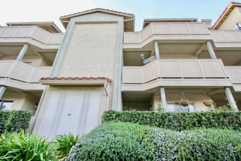 Apartment in Ritz Pointe has dish connected in Balcony with flower pots