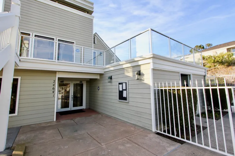 Front gate with Terrace of Sea Ridge community, Dana Point, CA