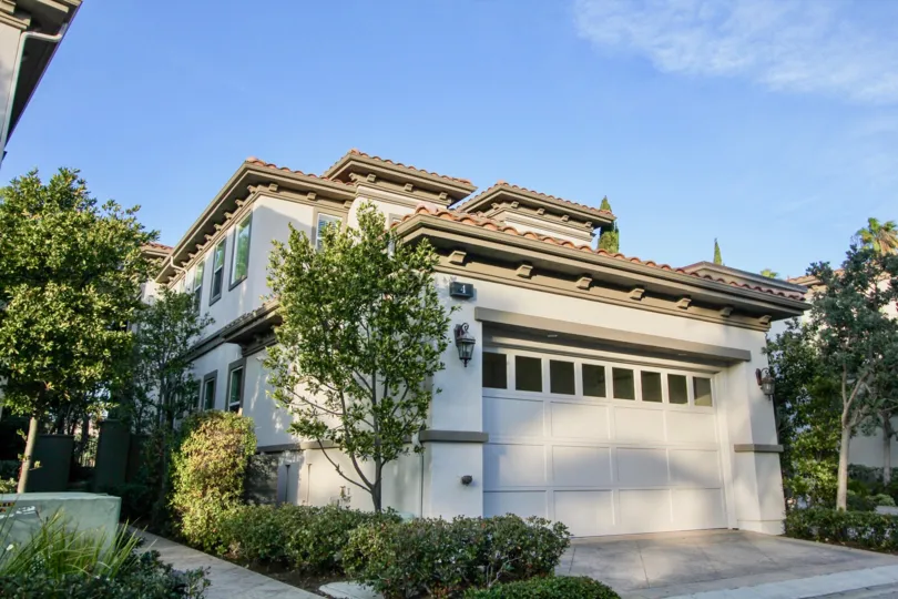 a warm day in the sea villas at st. regis with house that has parking white door and roofless top