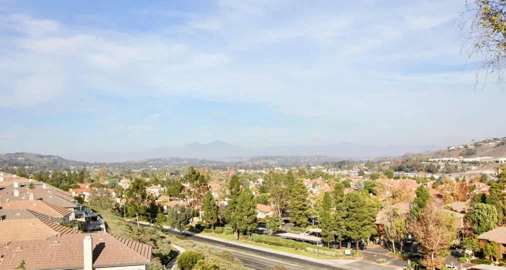 The View from the Fountains at sea Bluffs has mostly trees, Villas and mountains
