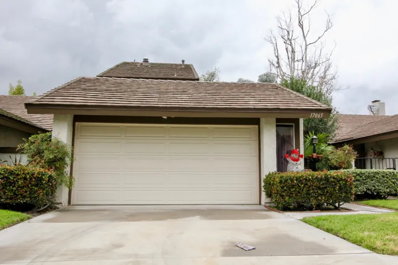 Emerald Glen Fountain Valley California single home with double roof and some design in front