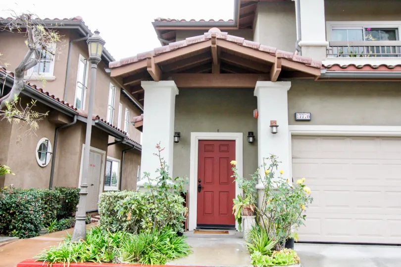 Liberty Founder of Village Fountain Valley California designer roofing technology with contrast color door