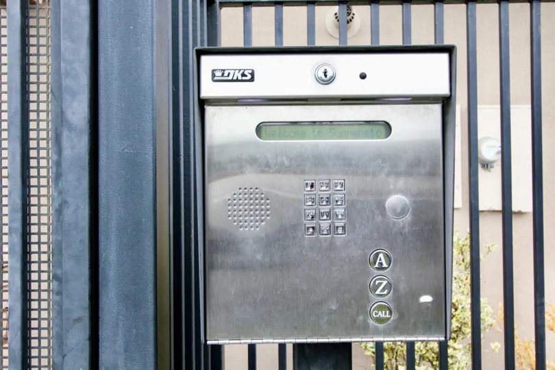 Telephone booth is fixed in the gate of Summerstone villas and display the work like welcome to summerstone villas