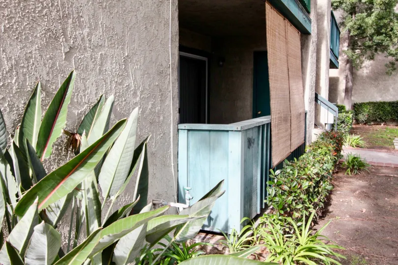 A sunny day on the patio of a Brea Country home in Fullerton, California
