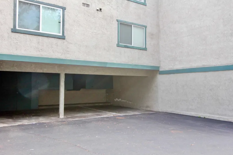 Covered parking under residential space at Brea Country in Fullerton, CA