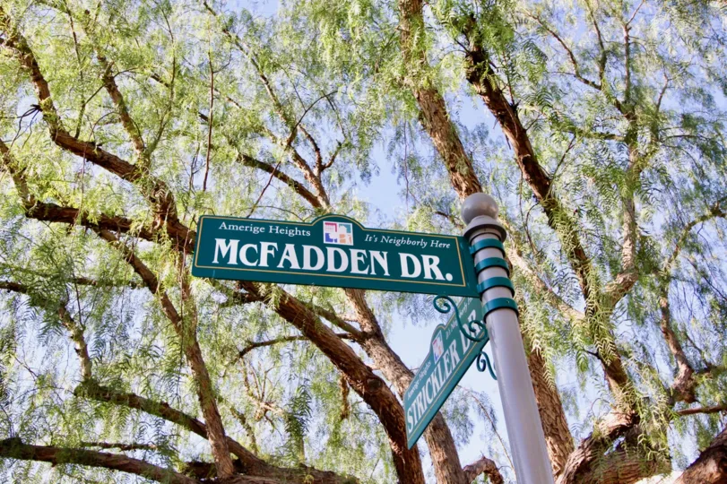 Gallery Walk Location with Tree Attractive Natural at Fullerton city in Califorina