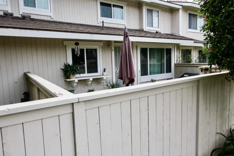 A backyard in the Green Tree community of Fullerton, California