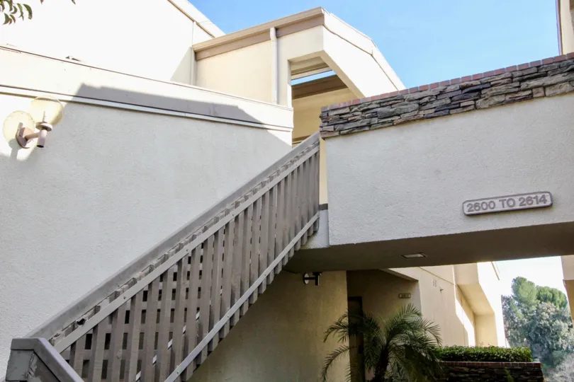 The second floor of Greenview Terrace is accessed by stairway.