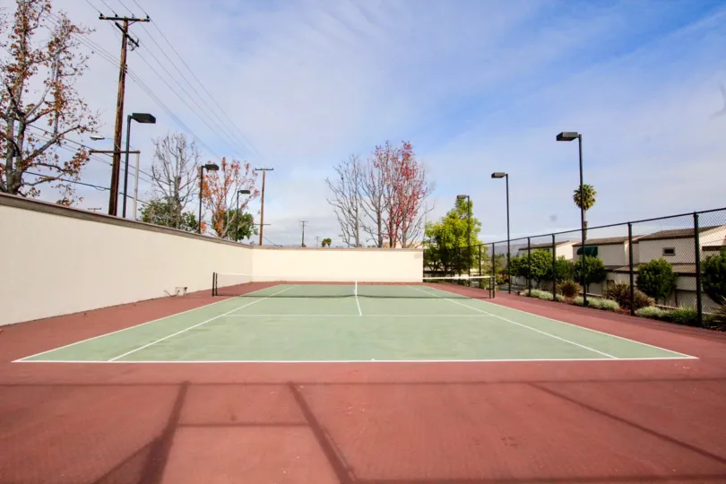 There is a well maintained tennis court at Greenview Terrace.