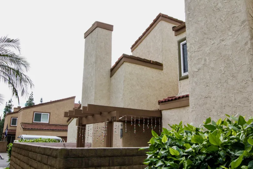 Unique looking residential housing located in Mark III Townhomes community.