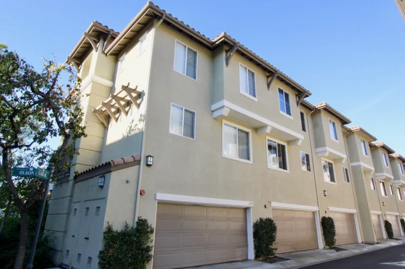 The exterior view of Plaza Walk in Fullerton is crisp and stately