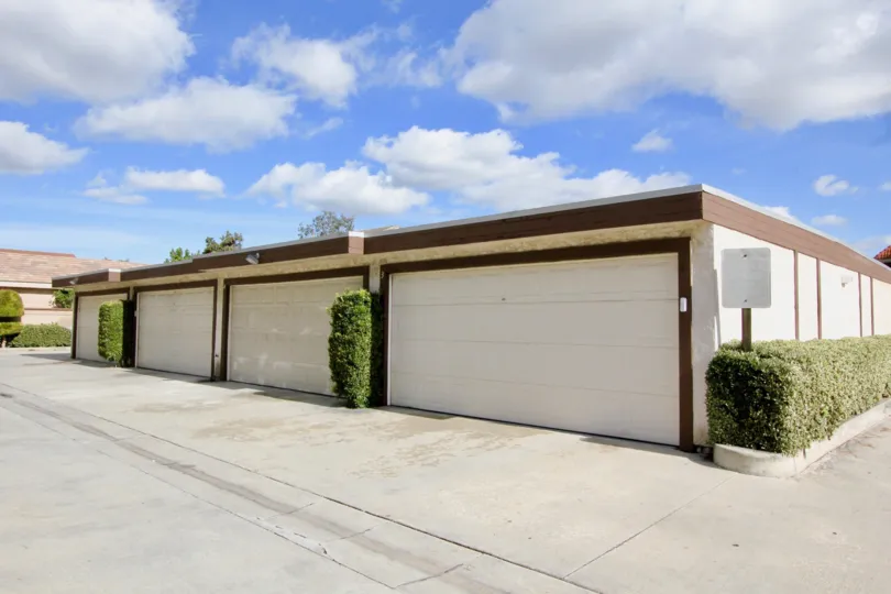 Building at the Flower Tree in Garden Grove with little bushes