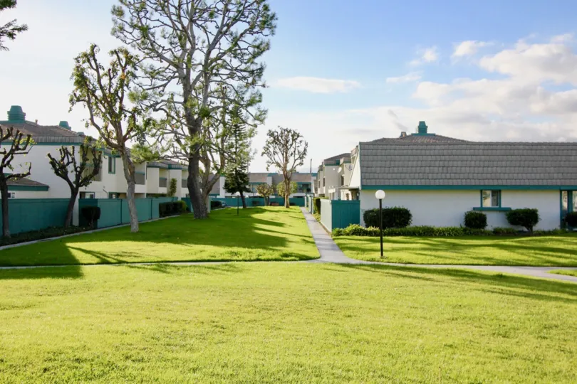 front yard decorated with trees and plant in front of the house in Garden Greens