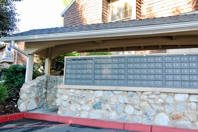 Front porch of a bunglow in the lake grove community california