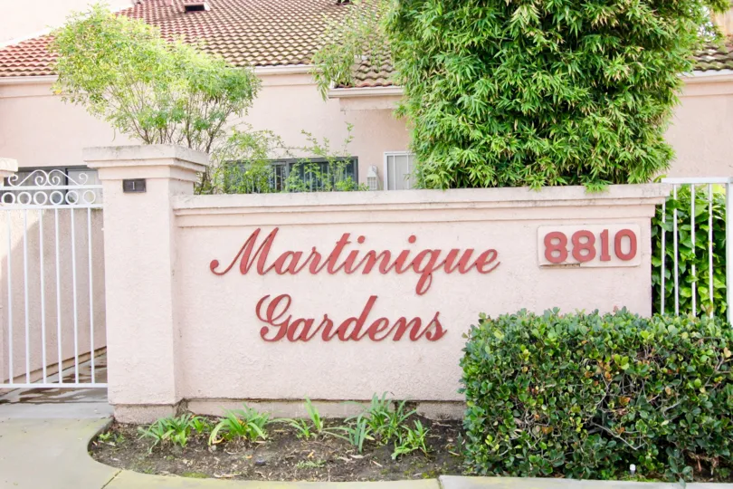 Martinique Gardens wall having beauty Location at Garden Grove city