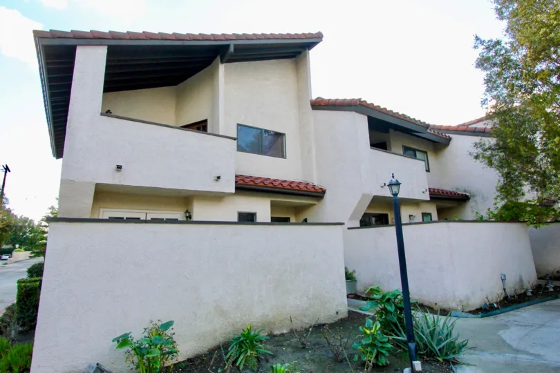 Peppertree Townhomes Building view in Garden Grove city at califorina