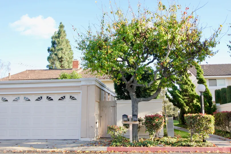 THE 12790 FLAT IN THE VALLEY VIEW PARK WITH THE SHUTTER PLANTS, TREES
