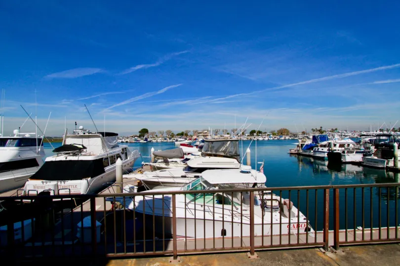 THE HARBOR PLACE WITH MORE SHIPS AND BOATD ARE LANDING AT THE CORNER PLACES AND THE SKY LOOKING SO BLUE COLOUR ABD LOOKS LIKE BEAUTIFUL CLIMATE IN THE SKY.