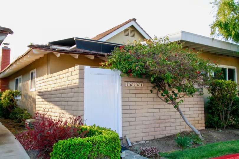 front yard of a one story house located in Fernhill, Huntington Beach California