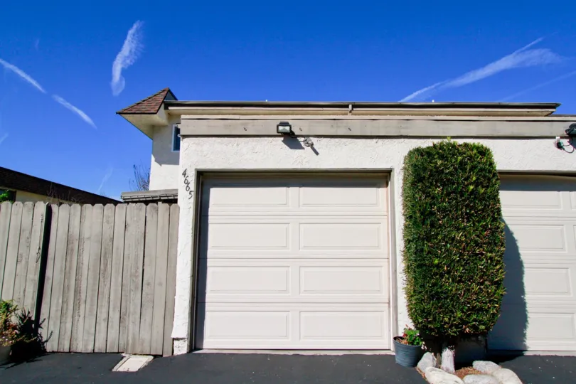 Harbour Village Huntington Beach California large door with front light at top