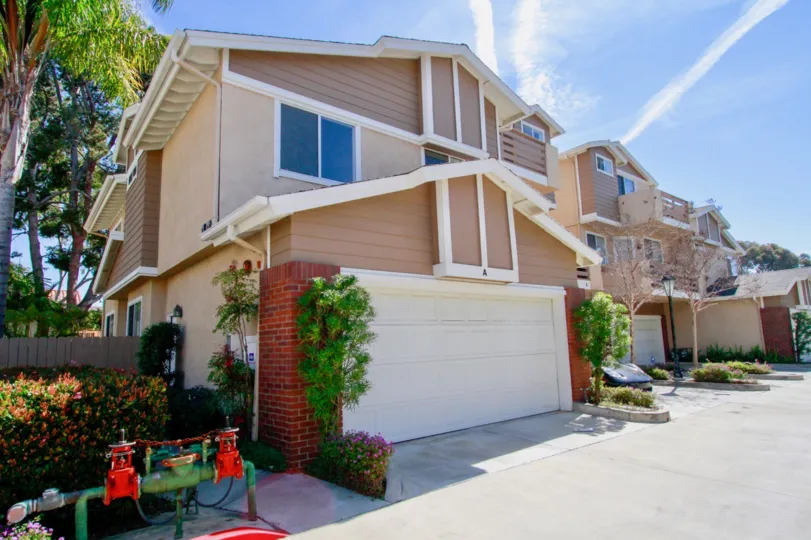 Bright sunny day with ample of space near villas with trees in Holly Street Townhomes