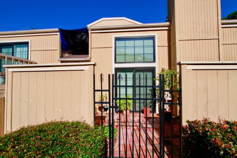Excellent view of Main Entrance with small plants in Huntington Terrace of Huntington Beach