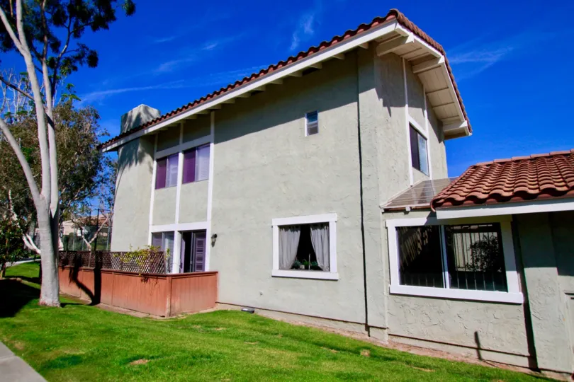 a beautiful day outside of a home in the Huntington Viewpoint Community in Huntington Beach, CA