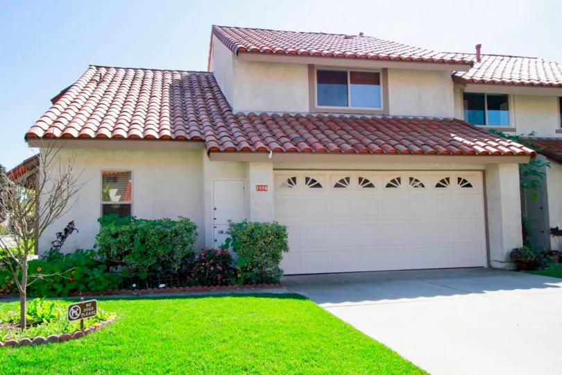 Home in La Cuesta By the Sea with clay roof and two car garage