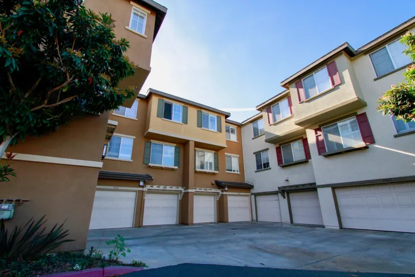 Promenade Huntington Beach California looks like group of blocks see each other in a close view