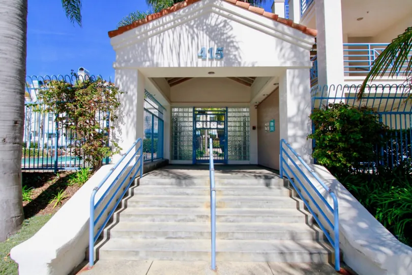 A bright day at Townsquare Condos in Huntington Beach, California.