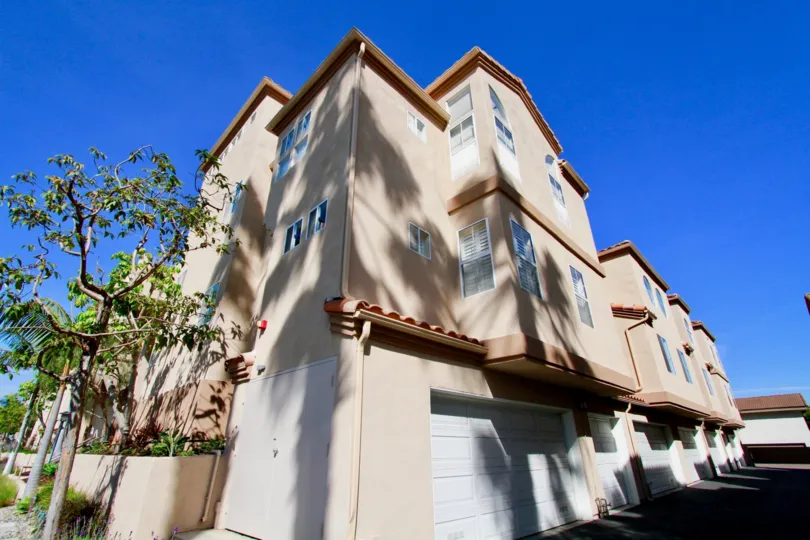 A sunny day at Villas at Huntington Beach in Huntington Beach, California.