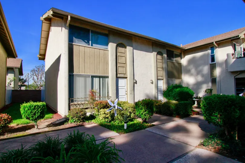 A bright day at Yorktown Villas in Huntington Beach, California.