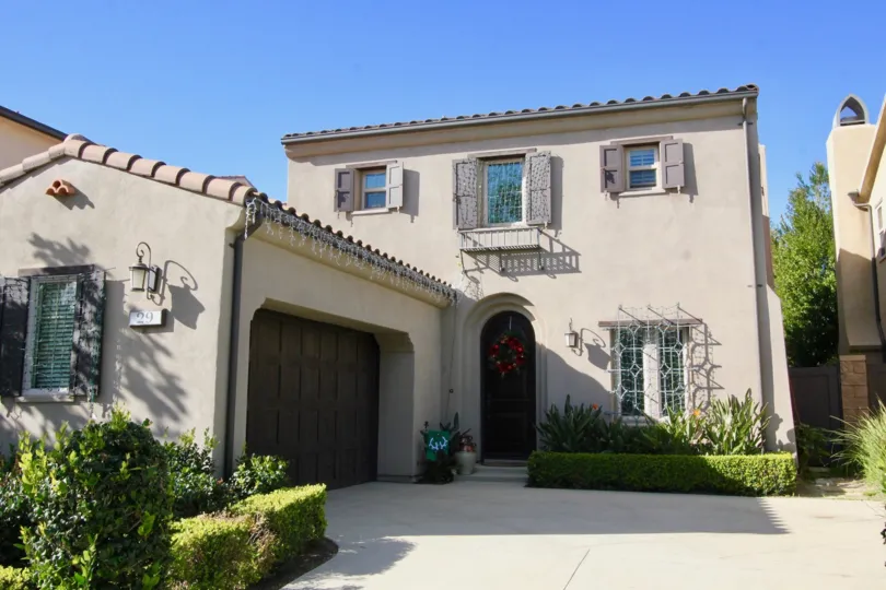 A sunny day in the area of Los Arboles, condo, outside, garage, light, door, windows