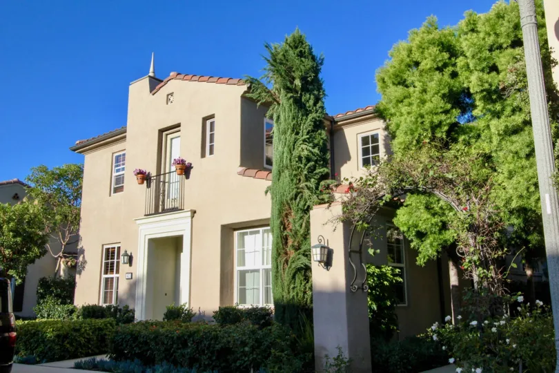 Pinkish Castle in Mericort Community, in Irvine California