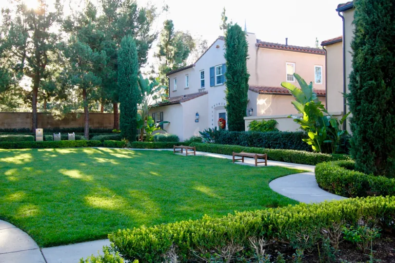 THE VILLA WITH BEAUTIFUL LAWN WITH PLANTS, TREES WHICH IS LOCATED IN MERICORT COMMUNITY
