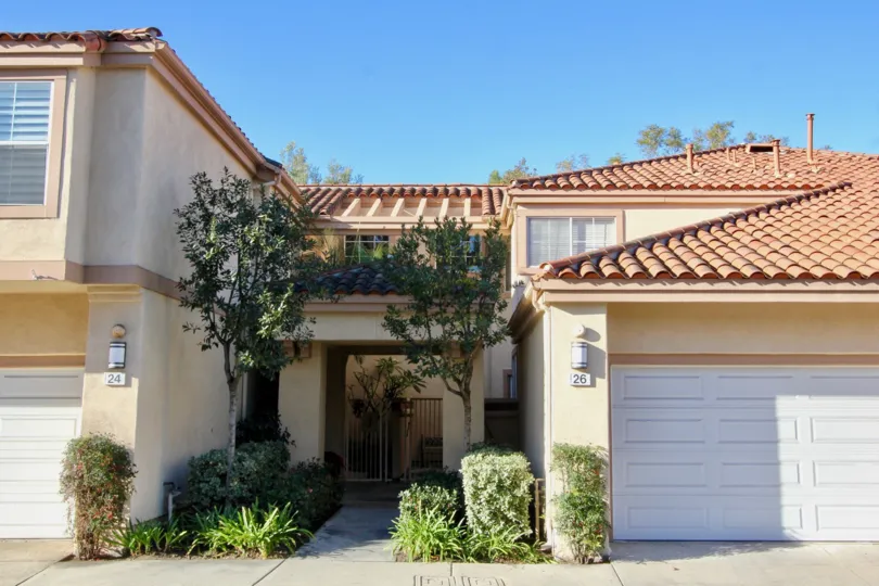 A traditional two-storey residence in the Northwood villas with hip roofs.