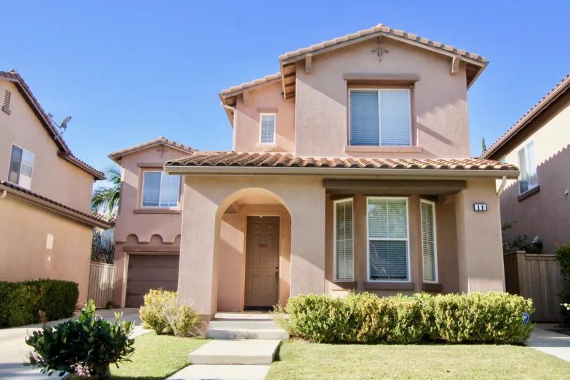 A traditional two-storey unit in the Oak Creek community.