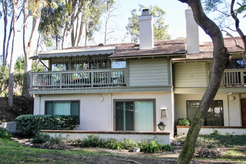 Simple two-story home with patios in Rancho San Joaquin Townhomes, Irvine CA