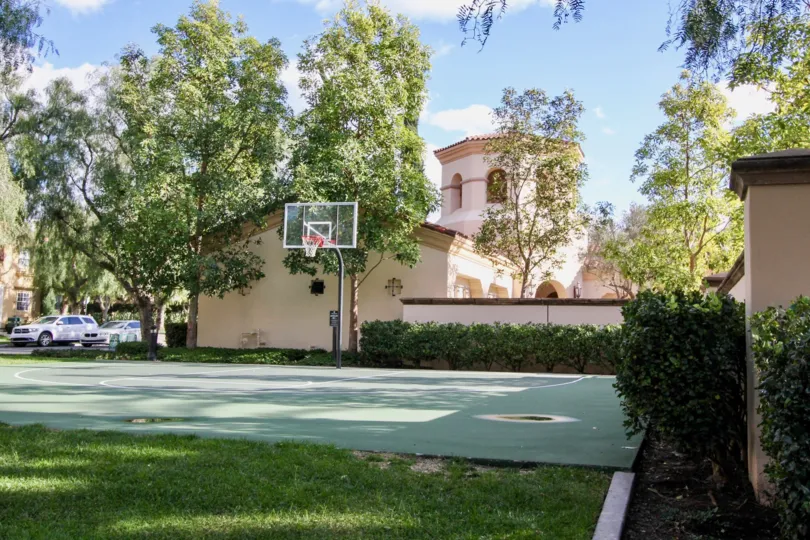 Awesome view of Villa with basketball court and trees around in San Simeon of Irvine