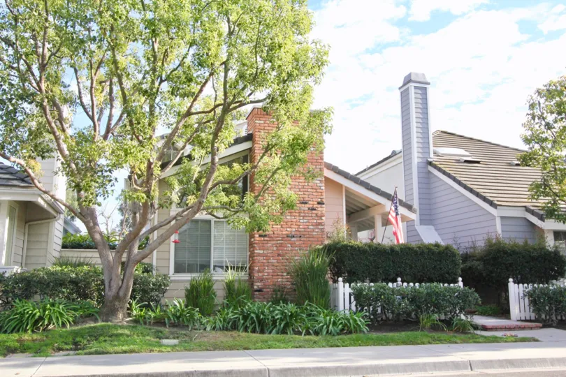 compound view of the building having trees and plants around in Irvine